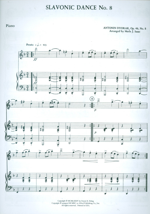 Slavonic Dance no.8