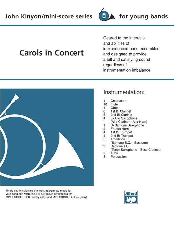 Kinyon, John (arranger) Carols in Concert (concert band)