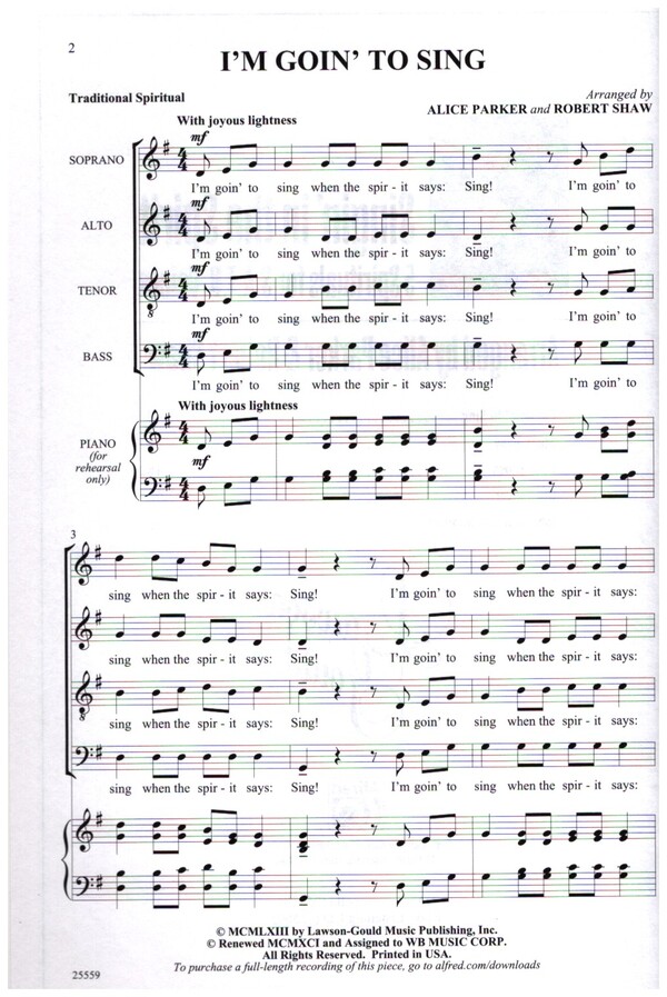 Singin' In The Spirit