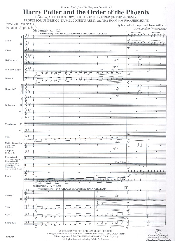 Concert Suite from Harry Potter and the Order of Phoenix: