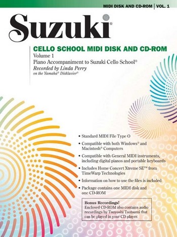 Suzuki Cello School vol.1 (+CD-Rom+Midi-Disk)