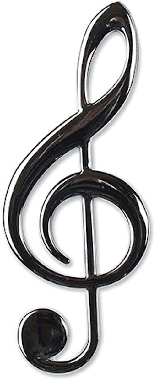 Violinschlüssel silber magnetisch