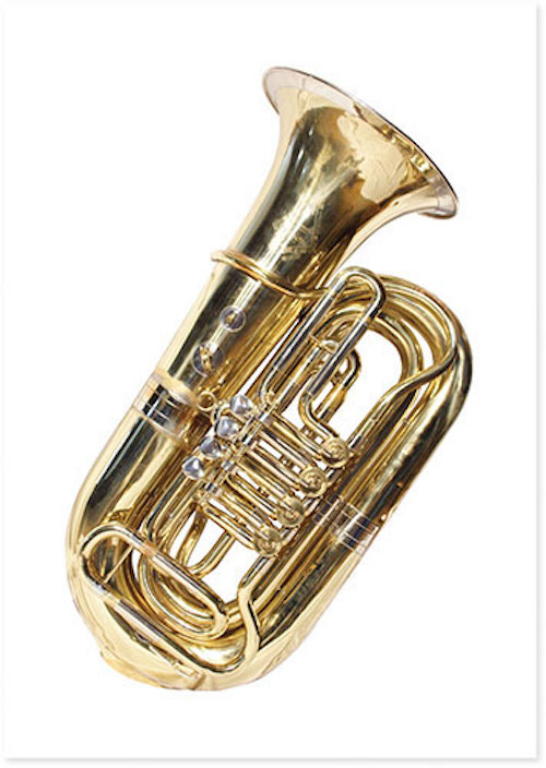 Postkarte Tuba