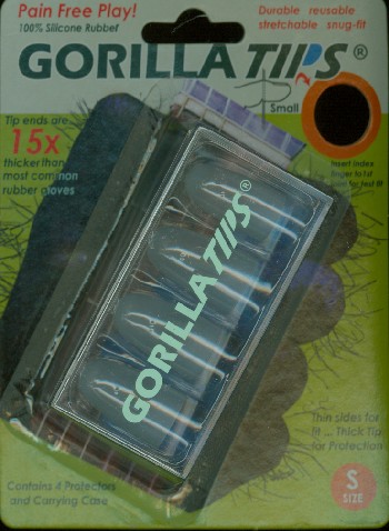 Gorilla Tips Finger Protectors clear Size S