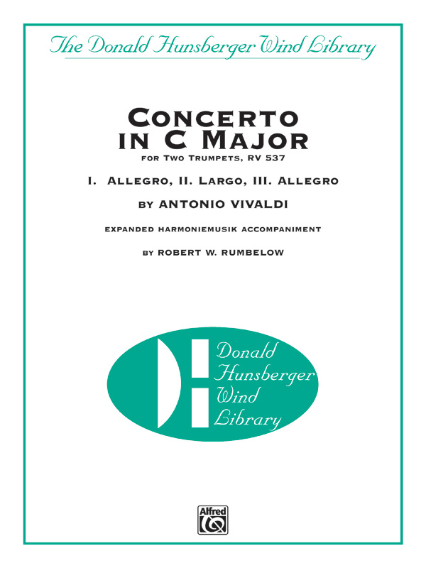 Vivaldi, A arr. Rumbelow, R.WConcerto in C for Two Trumpets (score)