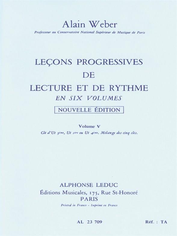 Lecons progressives de Lecture et de Rythme Vol. 5