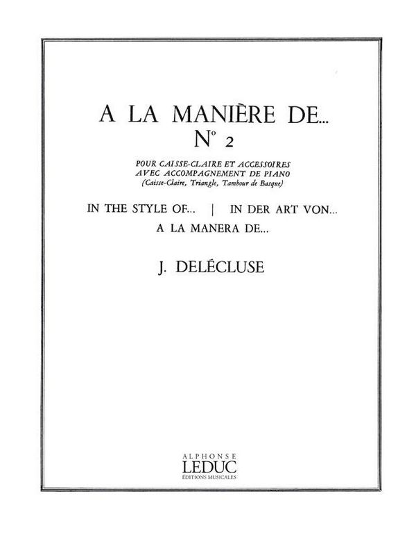 A la manière de ... vol.2