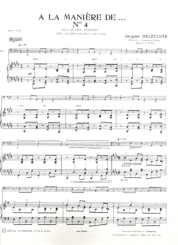 À la manière de ... no.4