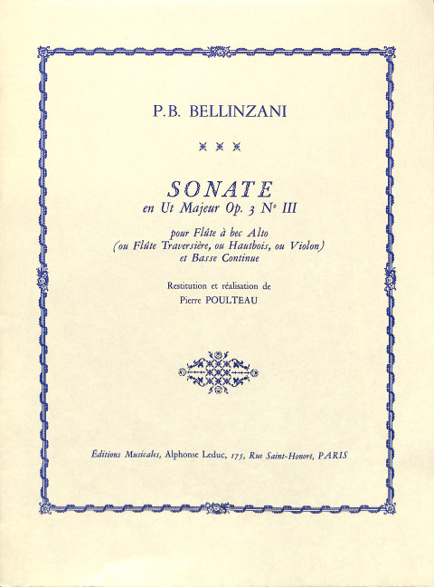 Sonate en ut majeur op.3,3