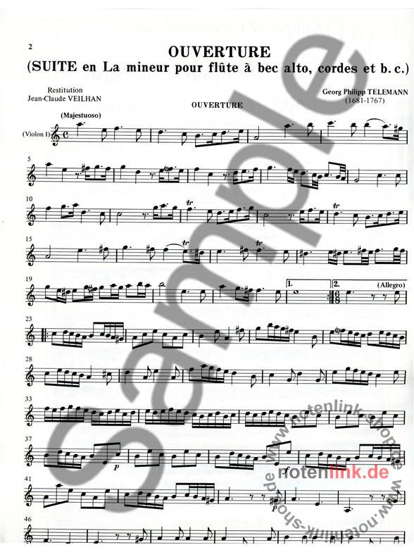TELEMANN SUITE EN LA MINEUR