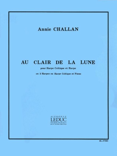 Au clair de la lune pour harpe