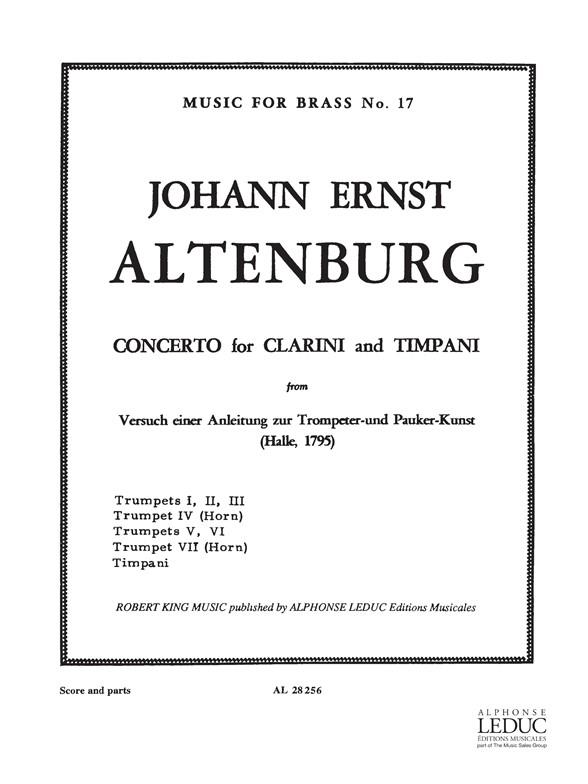 ALTENBURG/KING CONCERTO(CLARINI AND TIMPANI)