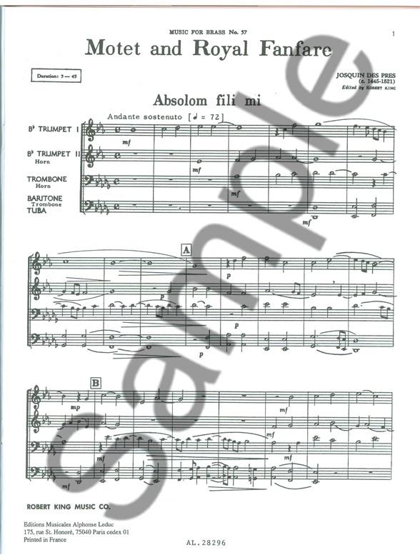 Motet and Royal Fanfare