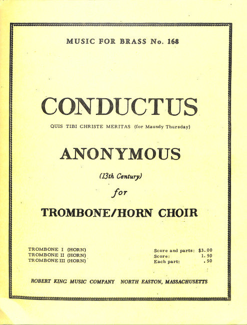 ANONYMOUS/KING CONDUCTUS
