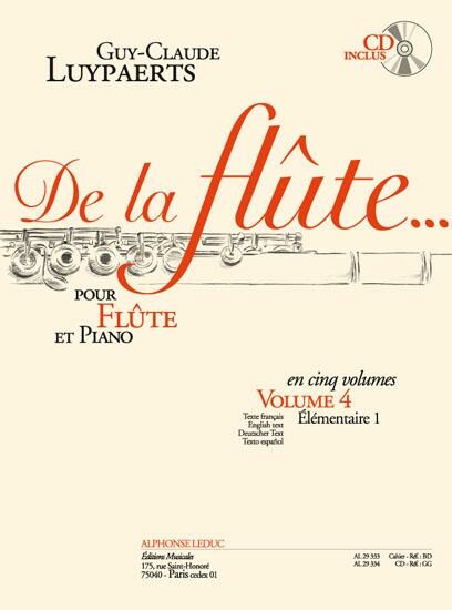 De la flute vol.4 (+CD)