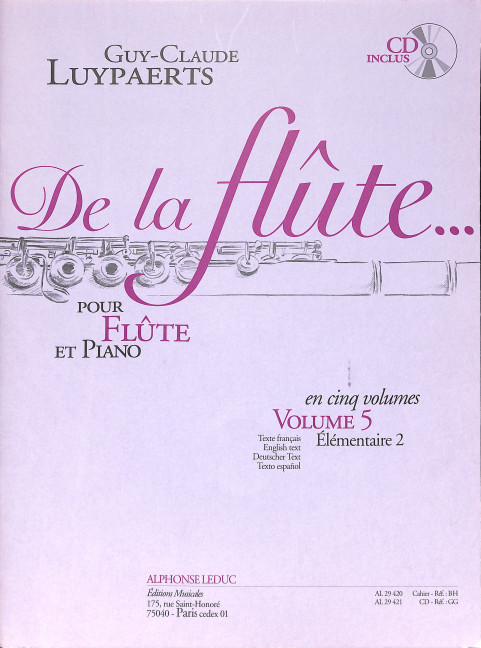De la flute vol.5 (+CD)
