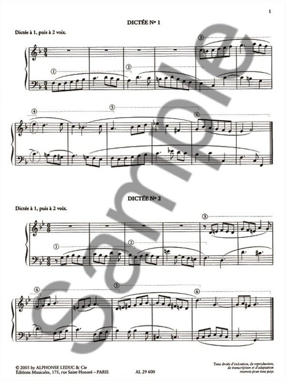 Dictées à 2 voix suivies de dictées d'accords de 3 et 4 sons (+2 CD's)