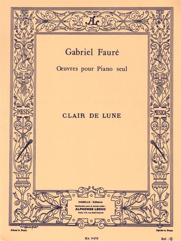 FAURE CLAIR DE LUNE