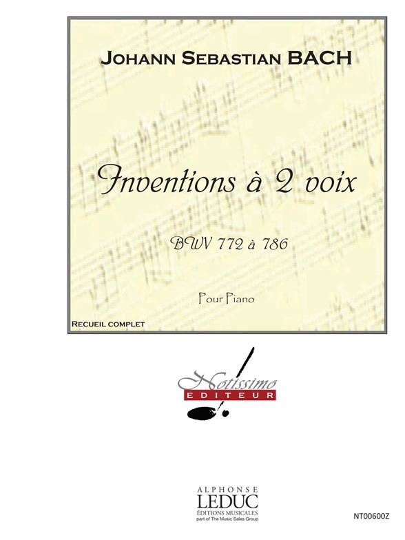 BACH J.S. INVENTIONS A 2 VOIX