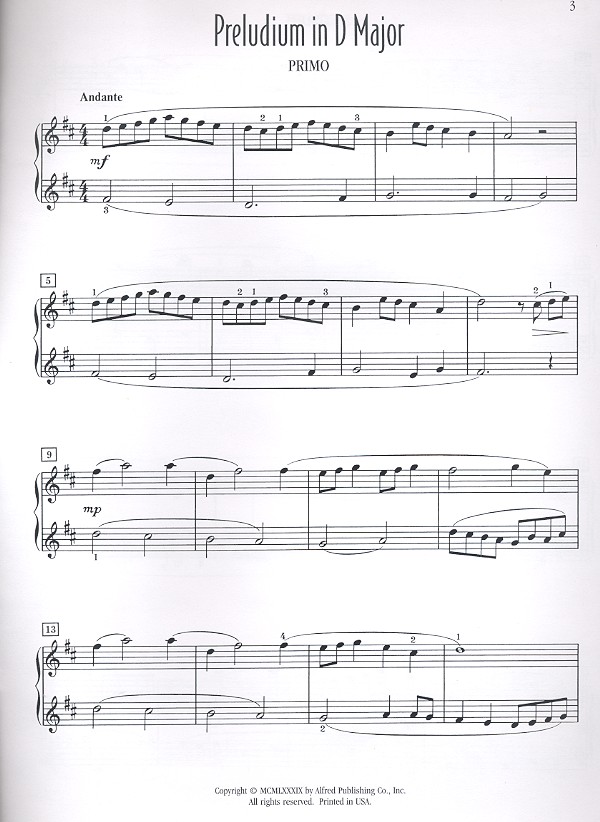 Preludium in D Major