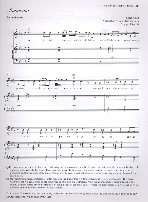 Gateway to Italian art songs