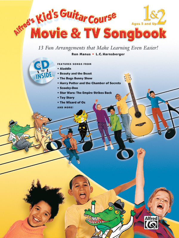 Harnsberger & Manus Kids Guitar Course: Movie & Tv Bk&CD
