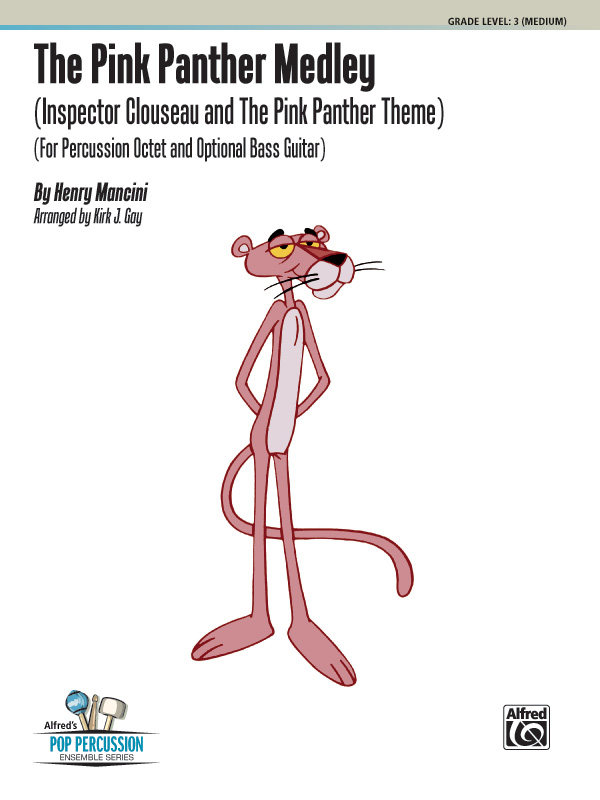 Mancini, arr Gay Pink Panther Medley Perc Octet and Bass