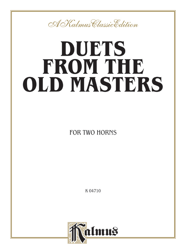 Duets from the old Masters