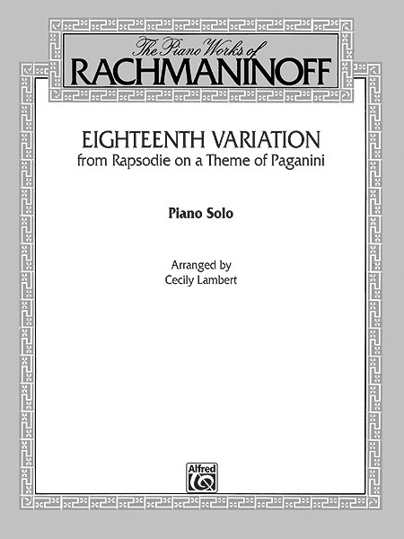 Rachmaninov arr Lambert, CEighteenth Variation (Paganini) (piano)