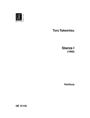 Stanza  I (1969) für Gitarre, Harfe, Klavier
