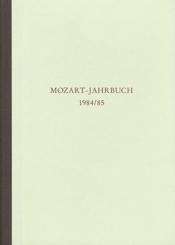 Mozart-Jahrbuch 1984/85