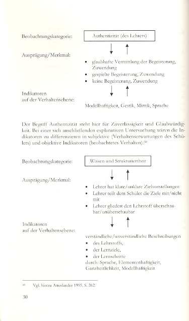 Kriterien zur Beobachtung von Instrumentalunterricht
