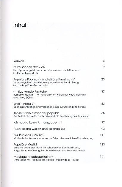 Populär vs. elitär?