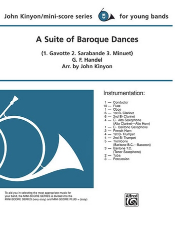 Handel, G.F arr. Kinyon, J Suite of Baroque Dances, A(concert band)