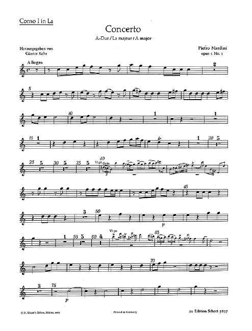 Concerto A-Dur op. 1/1