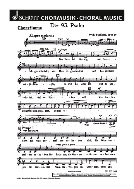 Der 93. Psalm op. 49