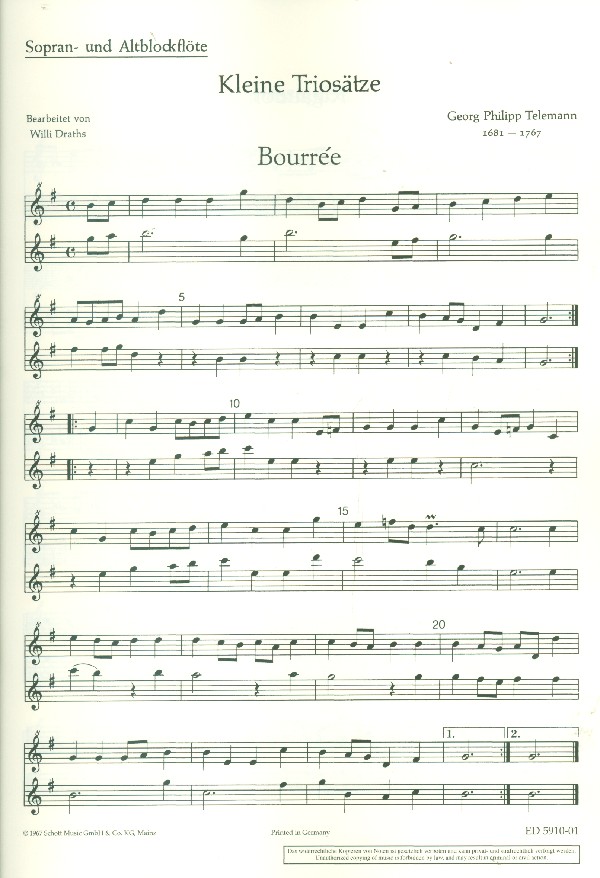 Kleine Triosätze