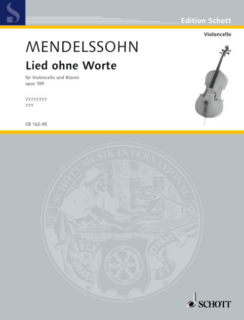 Lied ohne Worte op.109