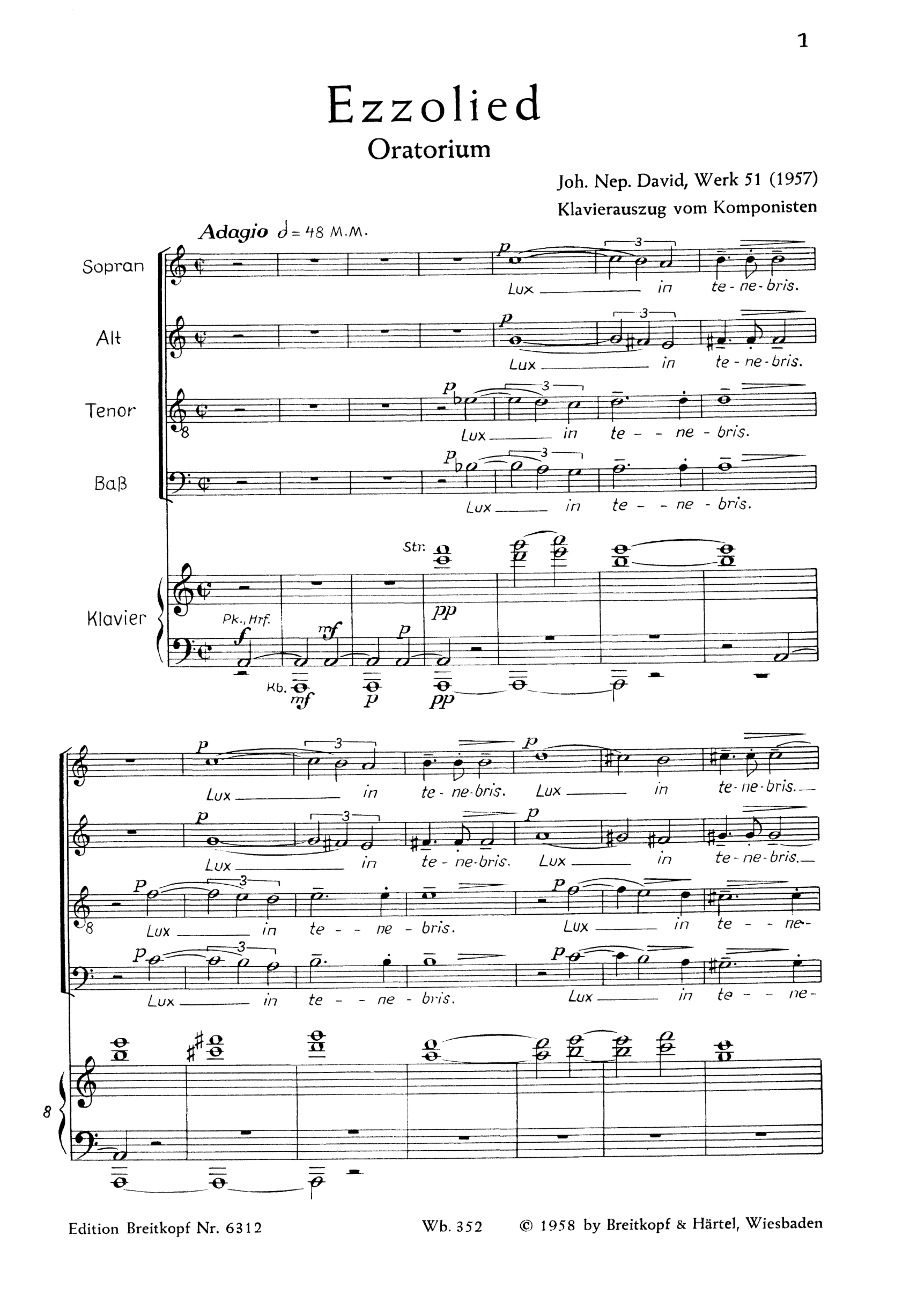 Ezzolied. Oratorium Wk 51