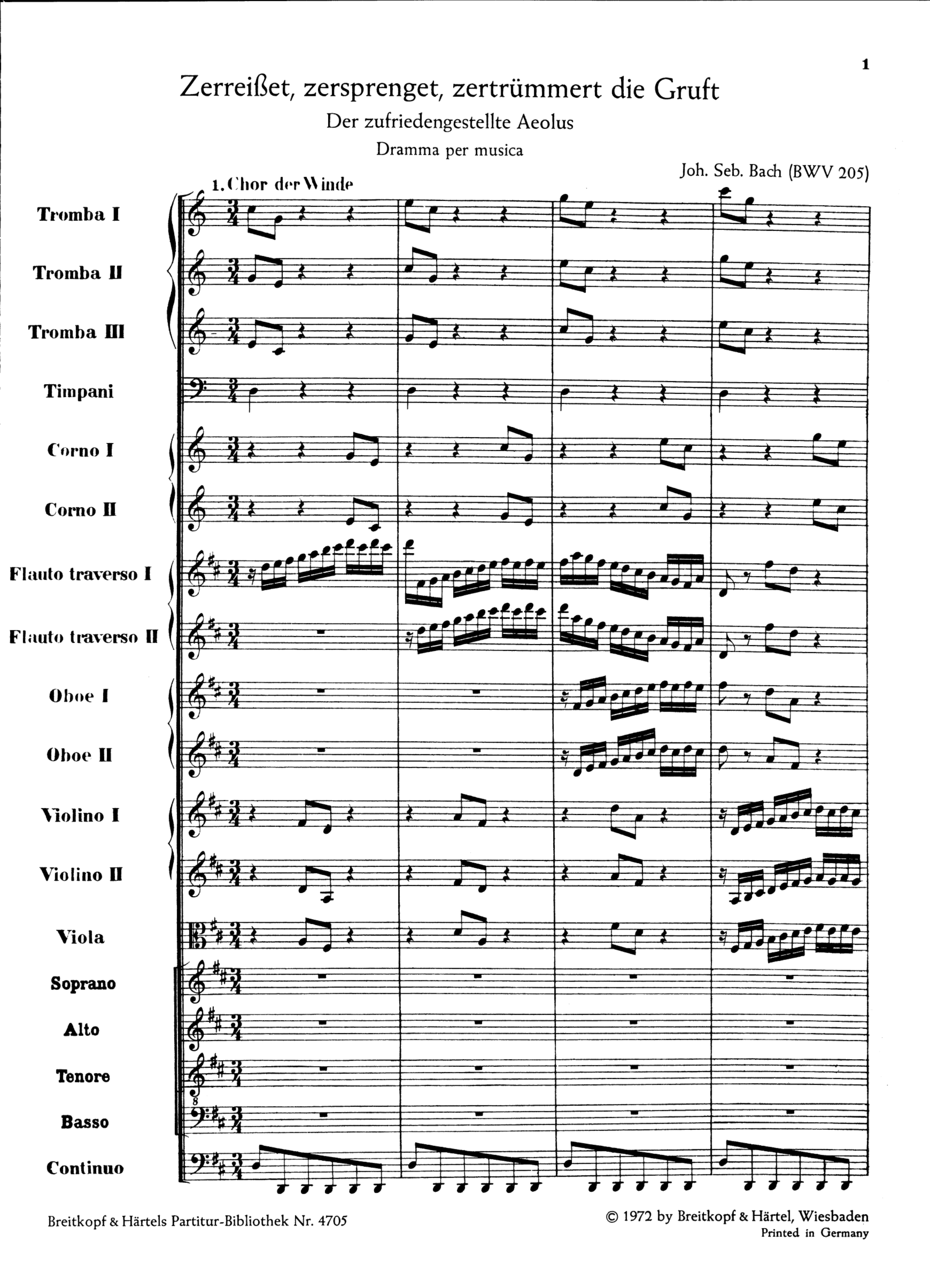 Zerreißet zersprenget zertrümmert die Gruft