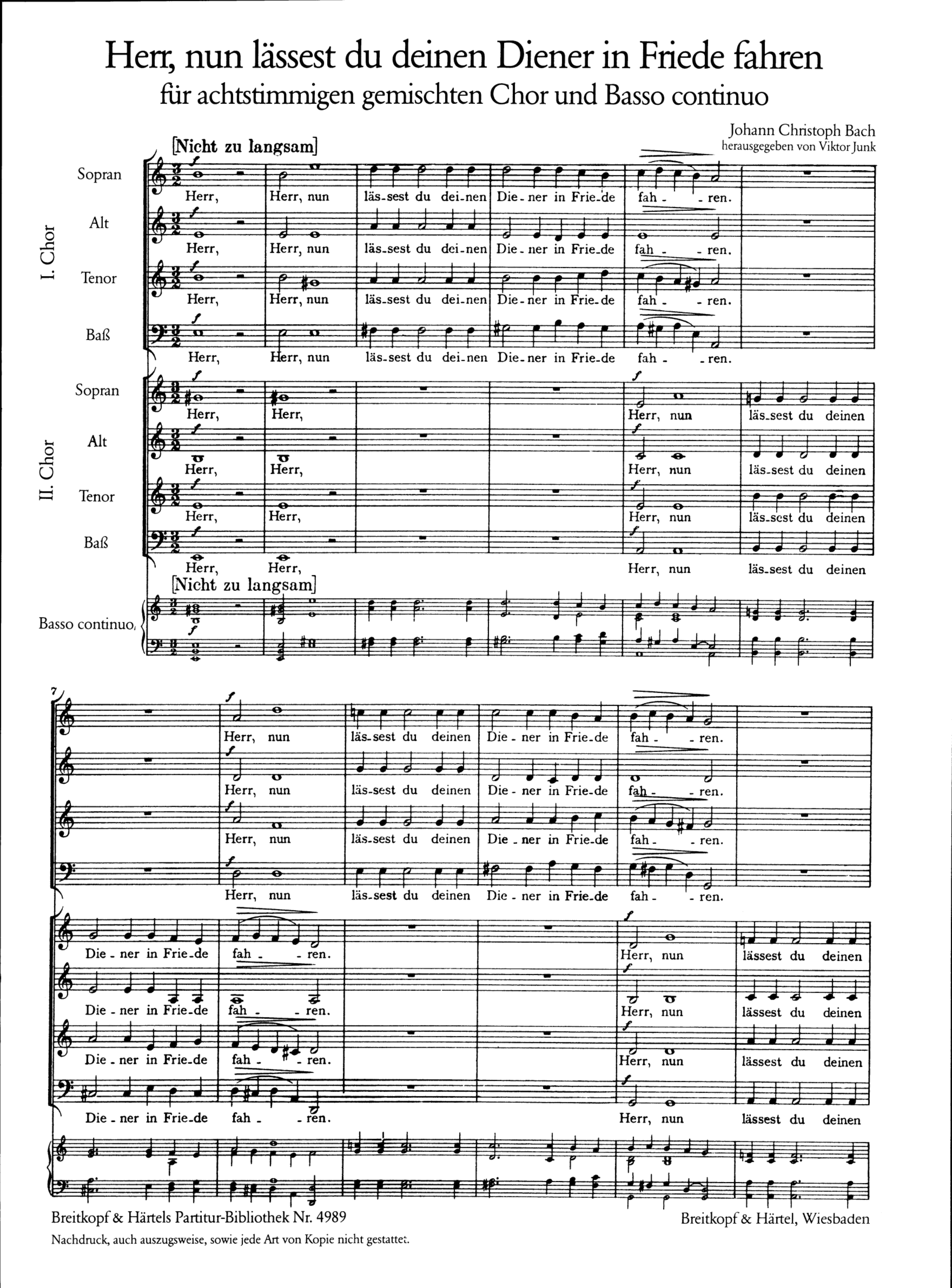 Herr, Nun Lässest Du