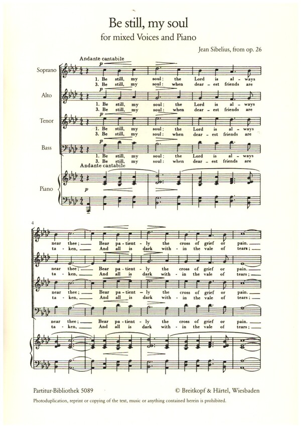 Be still my Soul op.26