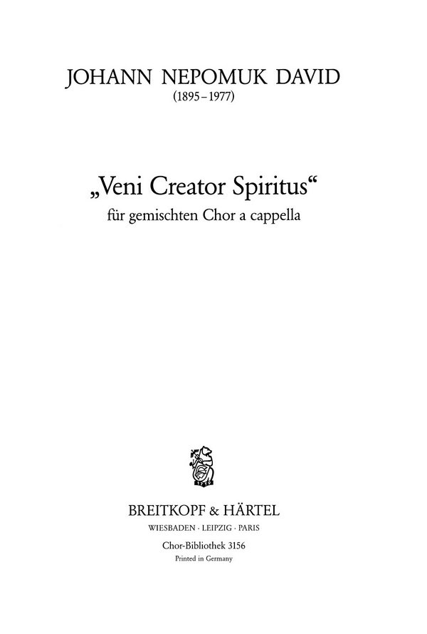 Veni Creator Spiritus