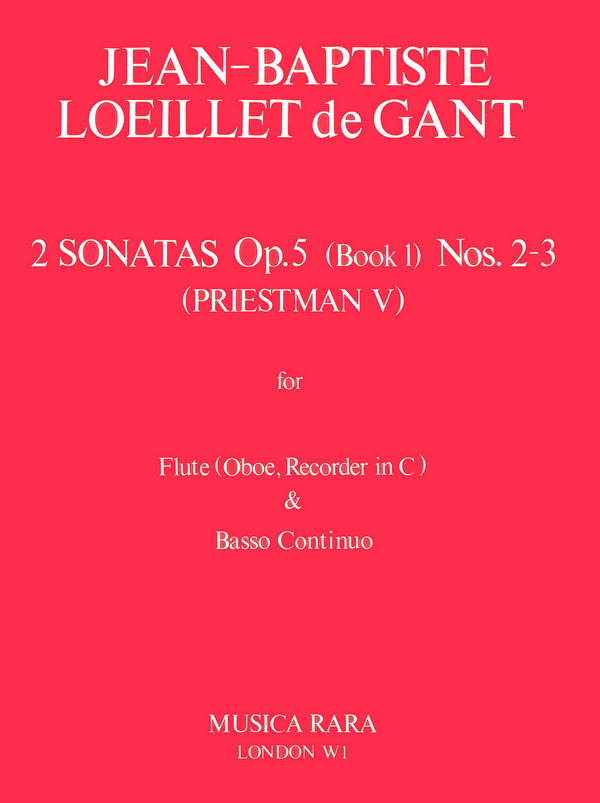 Loeillet de Gant, Jean Baptist Sonaten op. 5/2-3