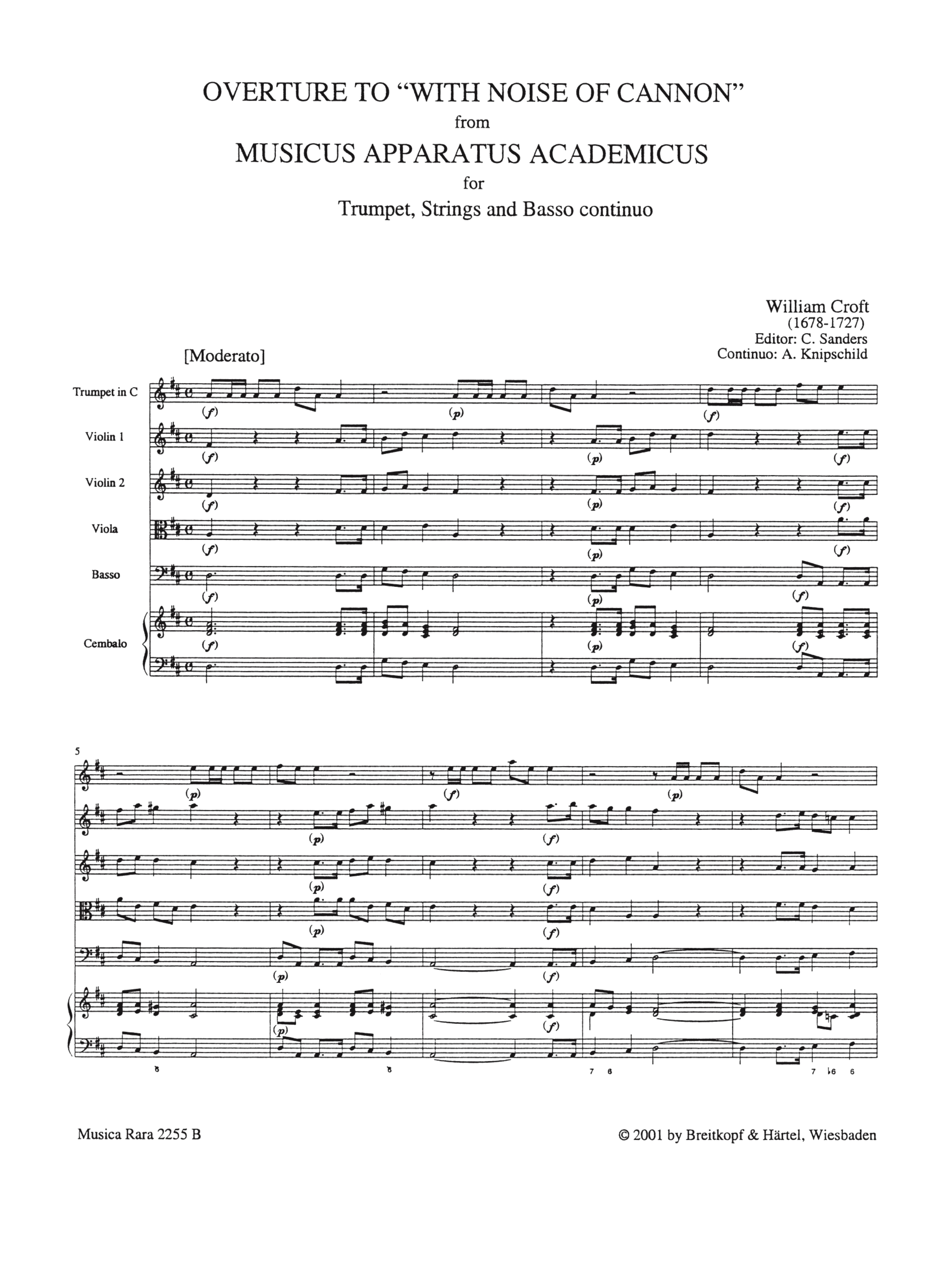 Ouvertüre zu With Noise of Cannon