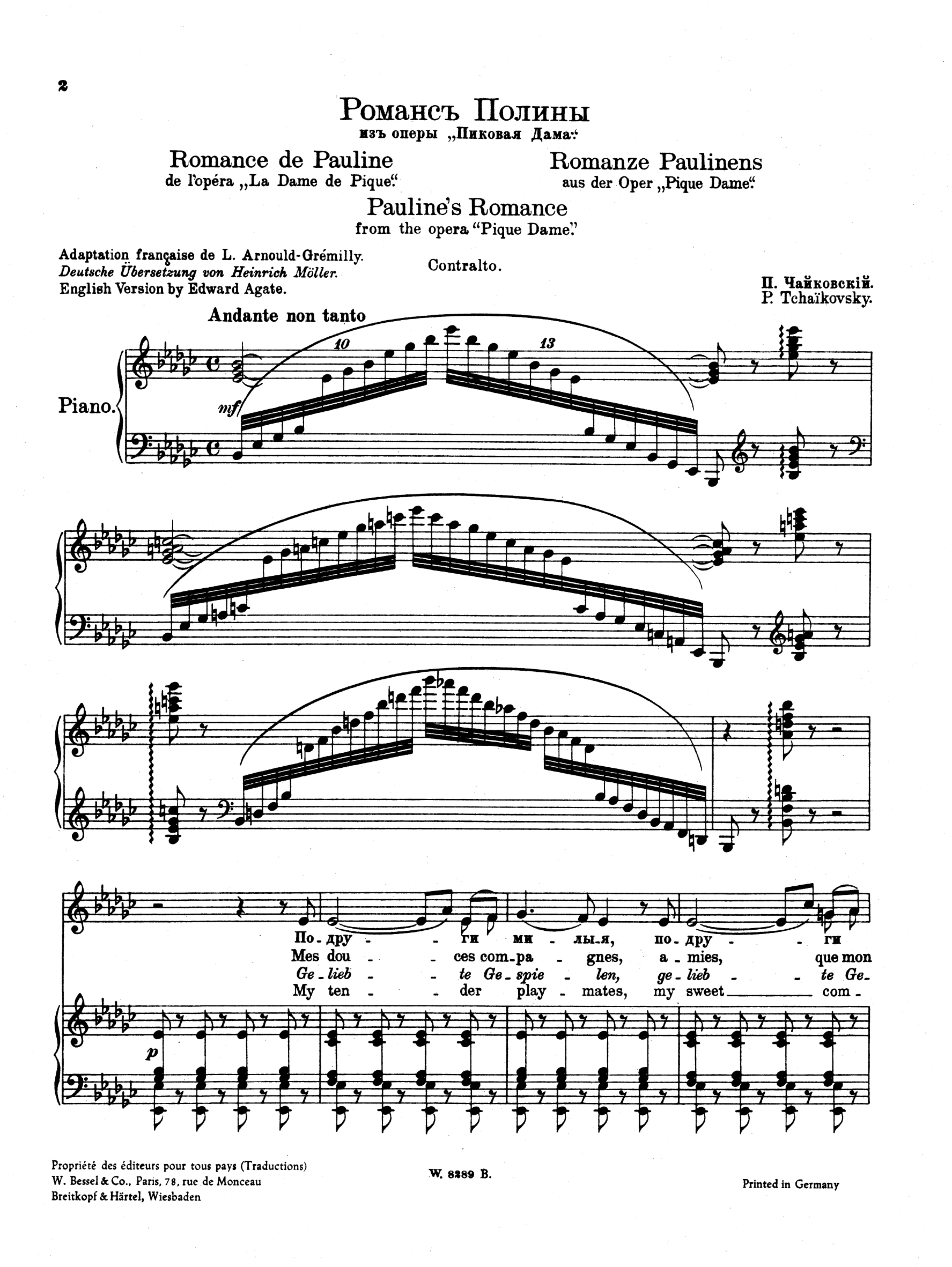 Romanze Paulines 'Pique Dame'