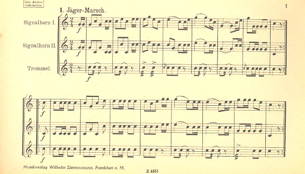 Marschalbum  für 1 oder 2 Signalhörner und Trommel