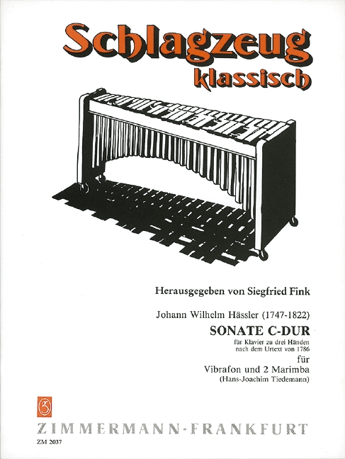 Hässler, J. W., Sonate C-Dur (Klavier zu drei Händen)