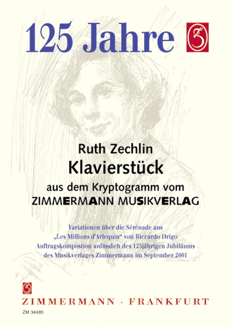 Zechlin, R., Klavierstück