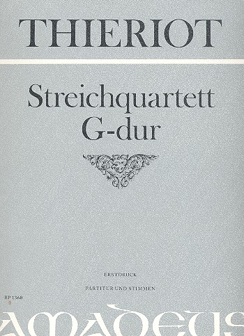 Streichquartett G-dur - Erstdruck